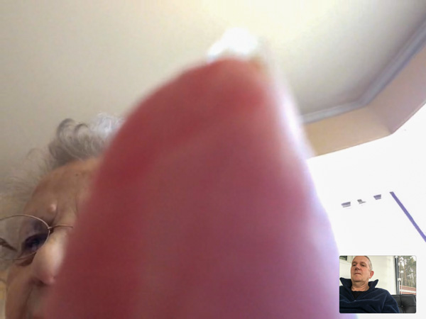 A Facetime call with my mum